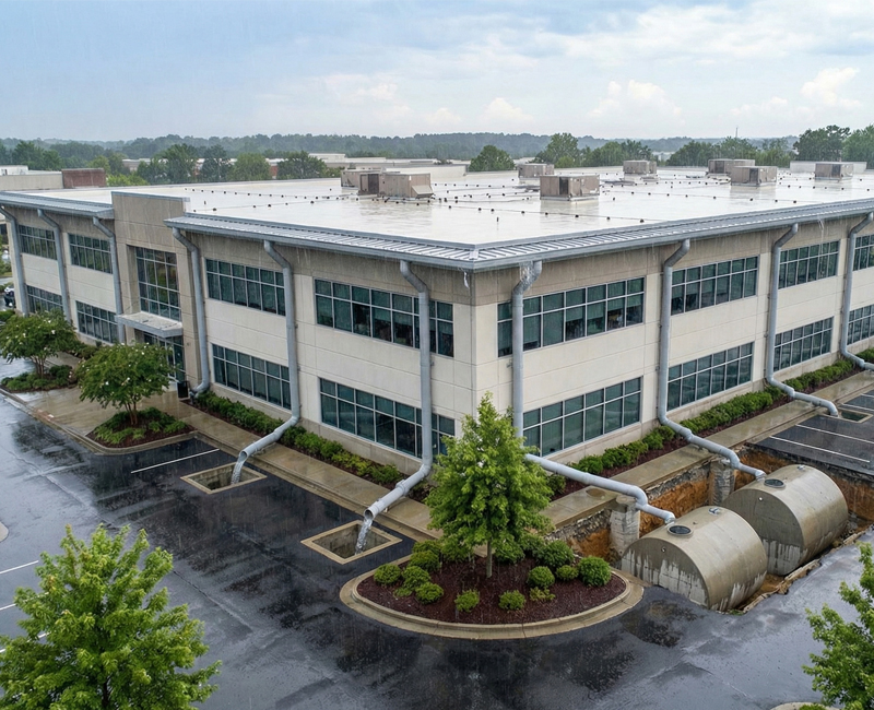Roof Rainwater Harvesting for industry